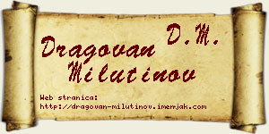 Dragovan Milutinov vizit kartica